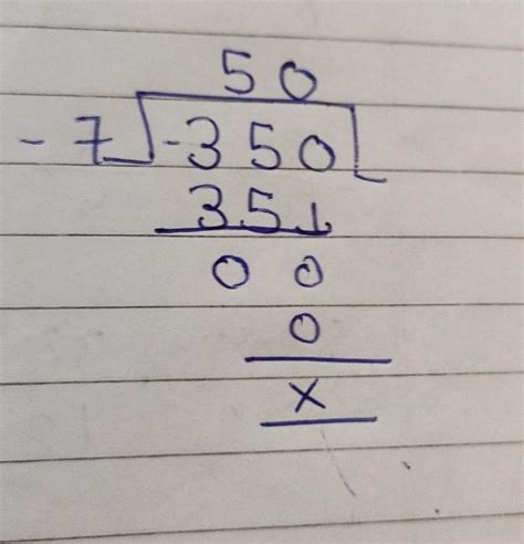 2) Jack divided -350 and -7.What was the quotient ? - Brainly.in