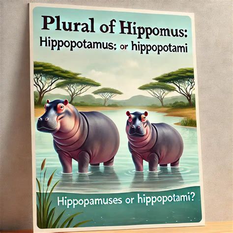 Plural of Hippopotamus: Hippopotamuses or Hippopotami?- Grammar Glow