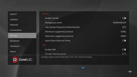coreelec:ce_addon_services [CoreELEC Wiki]