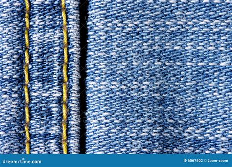 Jeans with yellow stitch stock photo. Image of background - 6067502