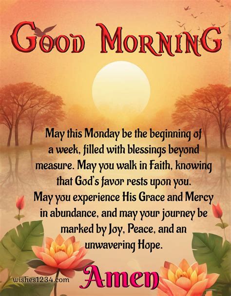 Monday Blessings Quotes Prayers with Images