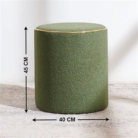 Buy Murphy NXT Velvet Ottoman - Green from Home Centre at just INR 2999.0