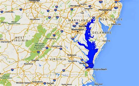 Maps Of The Chesapeake Bay Rivers And Access Points | Virginia Map