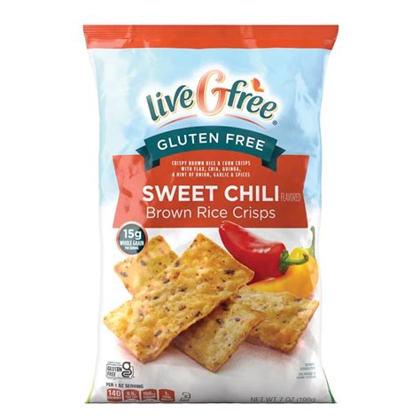 LIVEGFREE - Gluten Free Sweet Chili Brown - Rice Crisps - Crispy Brown ...