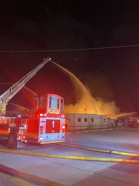 Crews battle massive Salt Lake City fire, roads shut down