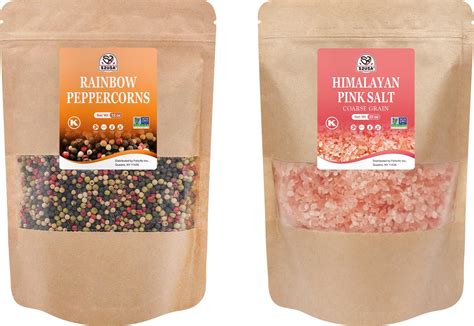 Amazon.com : 52USA Rainbow Peppercorn Blend 12oz + Himalayan Pink Salt ...