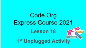 Lesson 18 Code.org While Loops 的图像结果