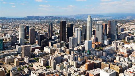 Download Bird’s Eye View Los Angeles City Wallpaper | Wallpapers.com