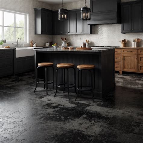 17+ Kitchens Featuring Black Floor Tiles – radientlyrawkitchen