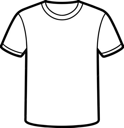 Premium Vector | A black and white drawing of a t shirt mockup template