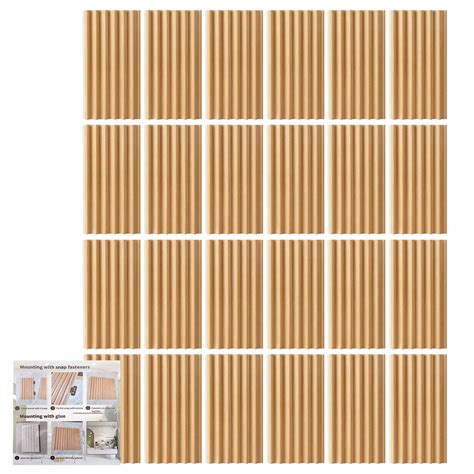 Xinyi 24 Pcs 3D Wall Panels Slat Wall Panels Peel and India | Ubuy