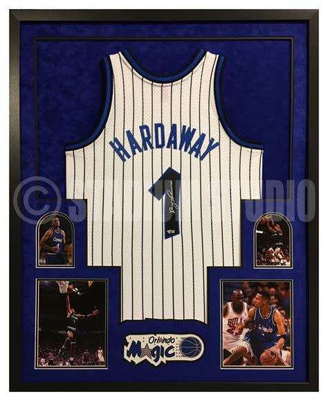 Penny Hardaway Autographed Framed Magic White Jersey - The Stadium Studio