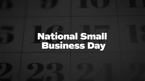 National-Small-Business-Day - List Of National Days