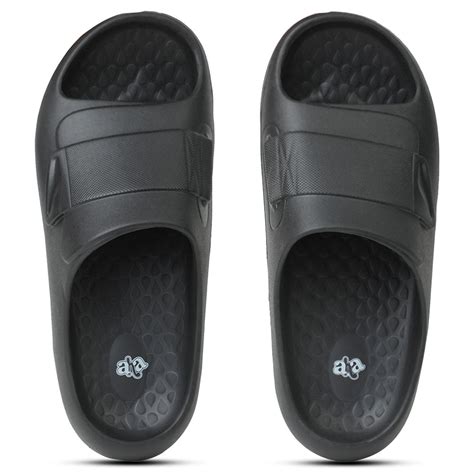 Buy A-HA Black Casual Slides For Men DREAMWALKM By Liberty