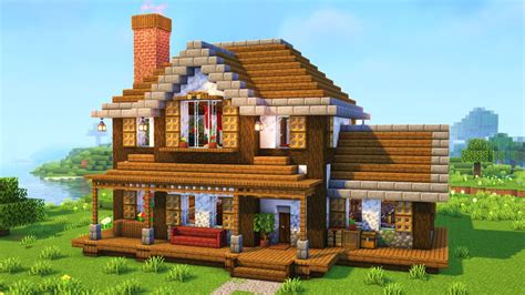 Image result for Minecraft Large Farm House Tutorial