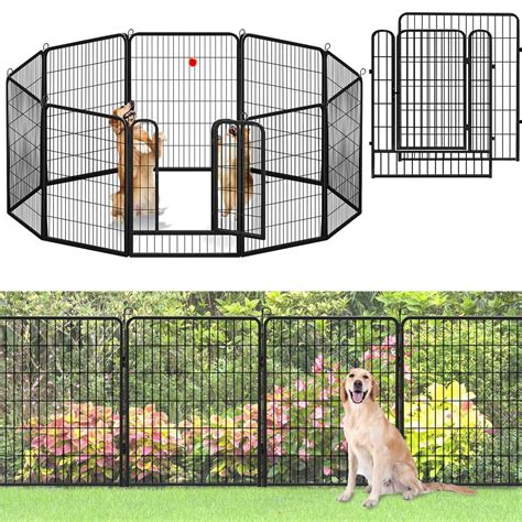 Amazon.com: Jhsomdr Decorative Fence Panels Dog Fencing Outdoor Garden ...