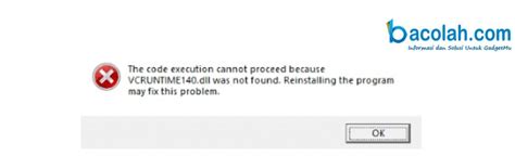 Image result for The Code Execution Cannot Proceed Msvcr110