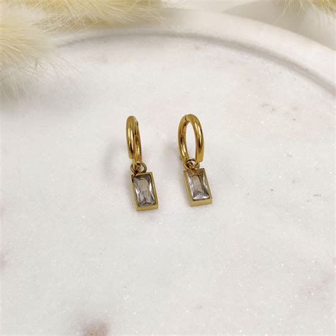 Macie Crystal Drop Hoops – LOLO LéPA