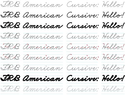 Cursive Alphabet Fonts Styles