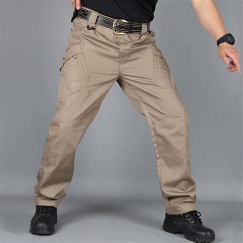 Buy Men's Work Cargo Pants Tactical Combat Pants Outdoor Hiking ...