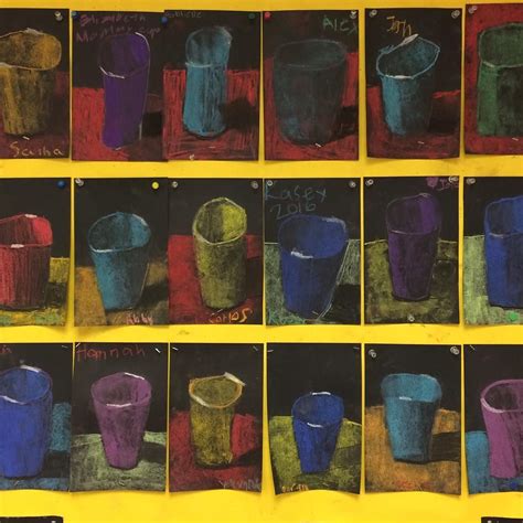 CRAYOLA CHALK Lessons by Art Teacher in LA | Winter art lesson, Heart ...