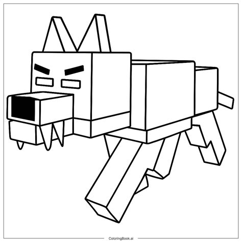 Alpha Wolf Coloring Page (Free PDF&PNG Printable)