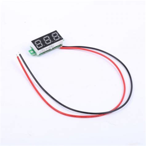 0.72 cm (0.28 inch) 3.5-30V Two Wire DC Voltmeter Green buy online at ...