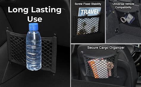 STHIRA® 2Pcs Car Storage Organizer Net Pouch Utility Nylon Mesh Bags ...