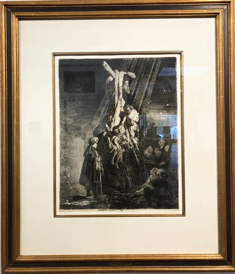 Rembrandt van Rijn - Descent from the Cross, Etching at 1stDibs
