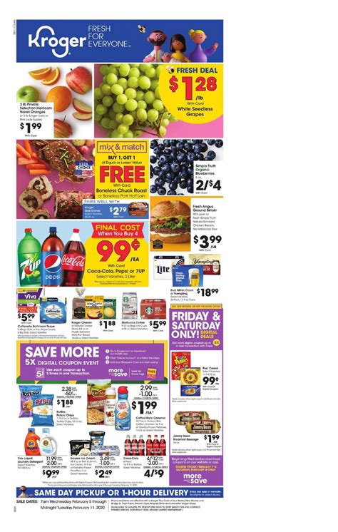 Kroger Weekly Ad Valid Feb 12 - Feb 18, 2020 Sneak Peek Preview ...