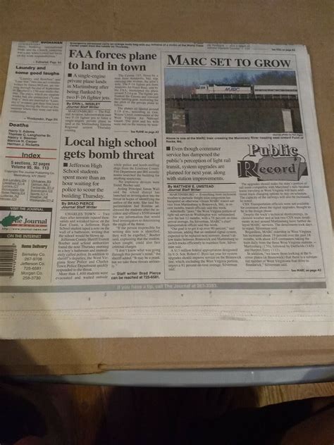 Martinsburg West Virginia Newspaper at Judy Moore blog