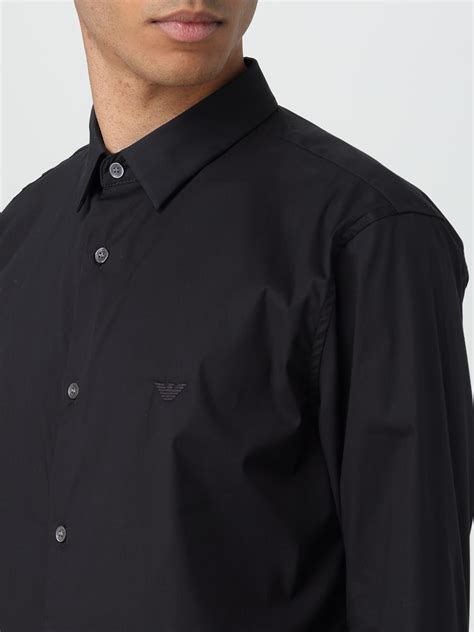 EMPORIO ARMANI: Shirt men - Black | Emporio Armani shirt 8N1C091NI9Z online at GIGLIO.COM