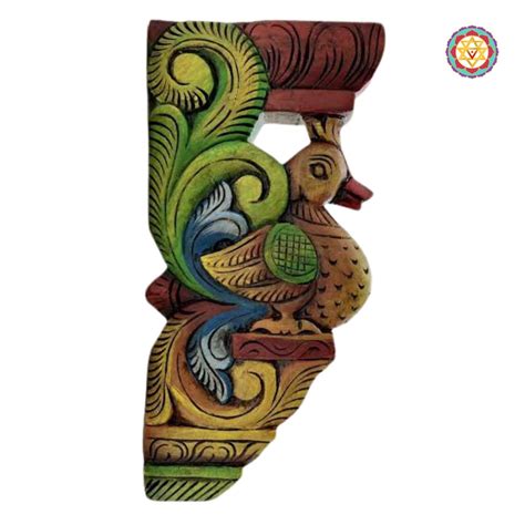 Wooden Annam Swan Wall Bracket Hanging | Pretty Homes India