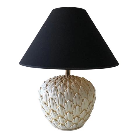 Circa 1970 French Ceramic Artichoke Table Lamp | Chairish