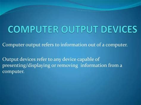 Image result for Computer Output Devices