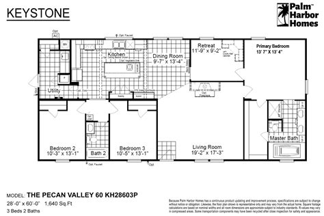 Keystone The Pecan Valley 60 KH28603P by Palm Harbor Homes - Palm ...