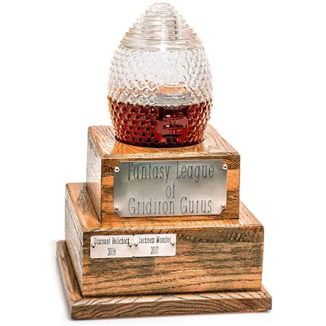 Glass Fantasy Football Trophy Decanter (3 Month Backorder)