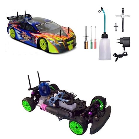 YDYL-LI 4Wd Nitro Rc Car, 1/10 Th Scale Oil-Driven Methanol Remote ...