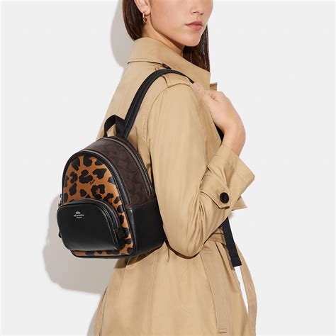 Coach Mini Court Backpack In Signature Canvas - prntbl ...