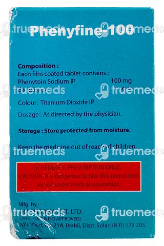 Phenyfine 100 Mg Tablet 100 - Uses, Side Effects, Dosage, Price | Truemeds