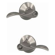 Shop Schlage Camelot Satin Nickel Electronic Keypad Deadbolt and Entry ...