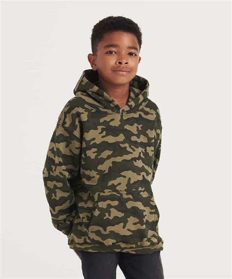 JH14J Kids Camo Hoodie | Dynamic Embroidery