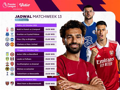 Jadwal Liga Inggris Terbaru