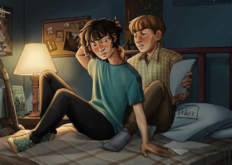 byler fan-art ☆ in 2023 | Stranger things, Fan art, Stranger