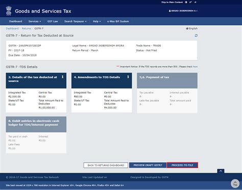 How to file Form GSTR-7 – GST TDS Return – FAQs & Manual