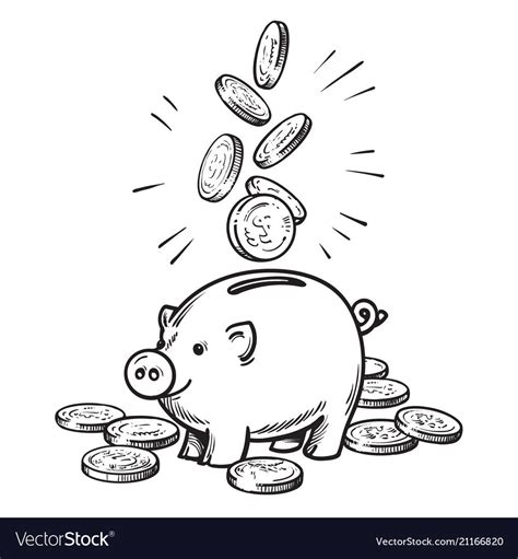 Piggy Bank Drawing