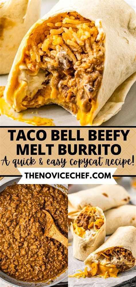 Taco Bell Beefy Melt Burrito | The BEST Taco Bell Copycat Recipe ...