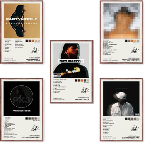 Amazon.com: TOBIANG Partynextdoor Music Album Cover Signed Limited ...