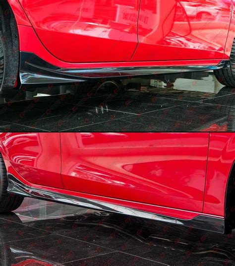 Buy RS Modulo Style Painted JDM Full Gloss Black Side Skirt Extension ...