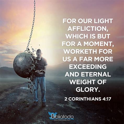 2 Corinthians 4:17 AMP - For our momentary, light distress [this ...